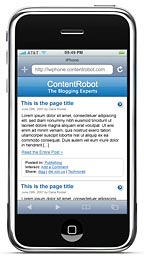 WordPress on Apple's iPhone